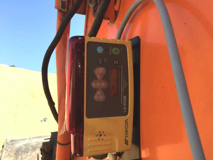 2D machine control system using rotating laser level and LS-B10W