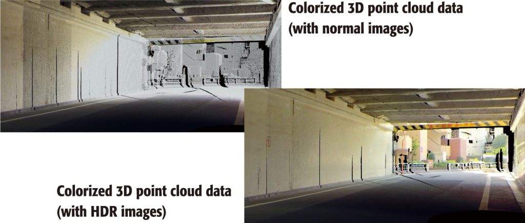 HDR image capture creates clear point cloud data