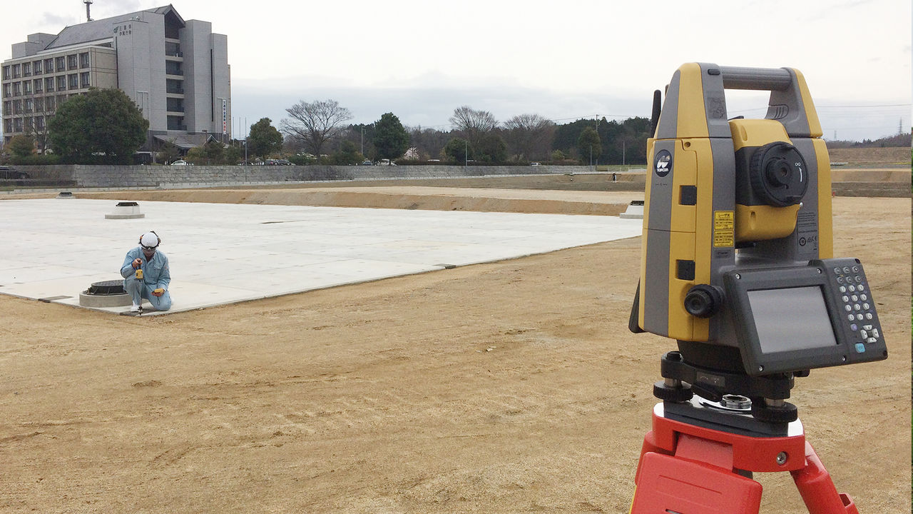 自動追尾トータルステーション活用事例（GT） / 山一建設株式会社 / 2017年10月