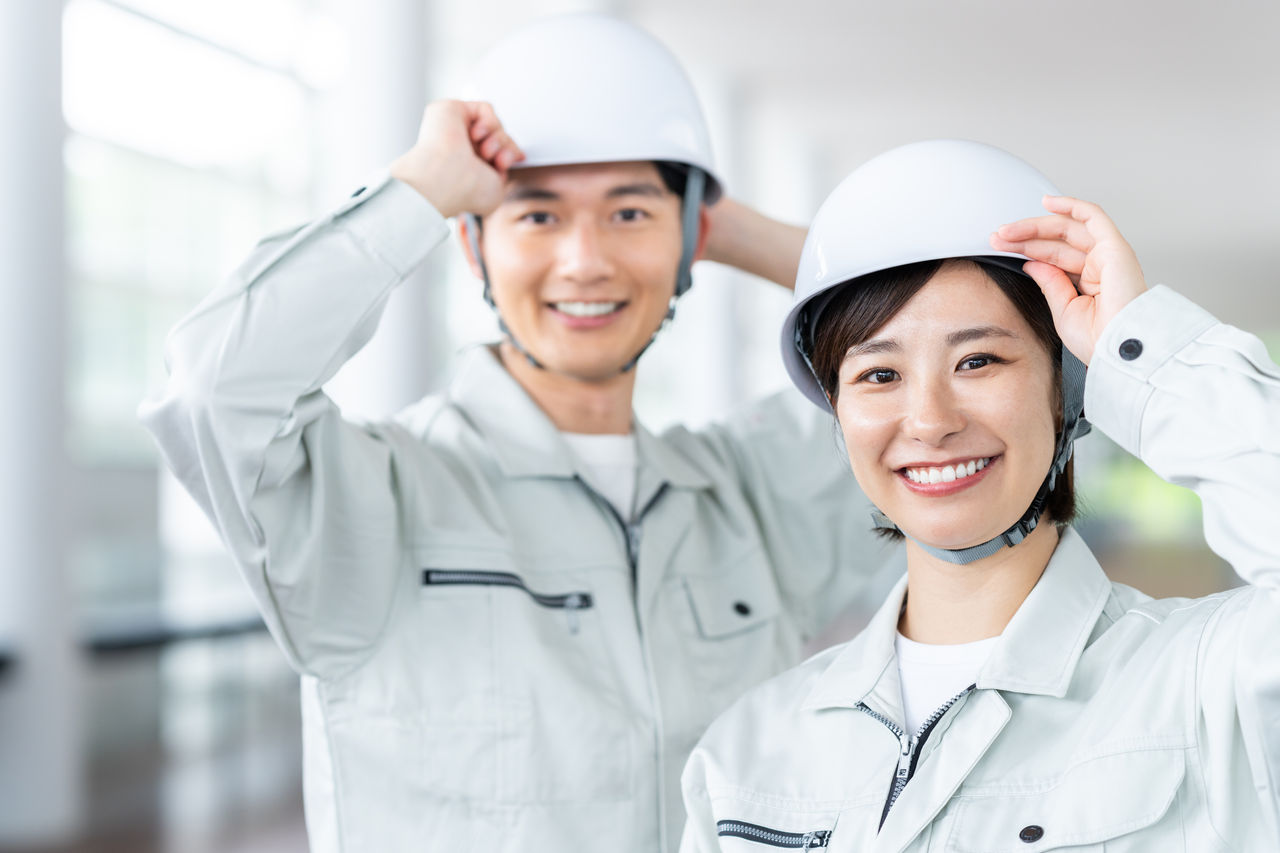 作業員の若いスタッフ