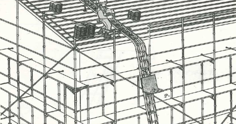 屋根工事業:瓦くずの落下による事故の危険