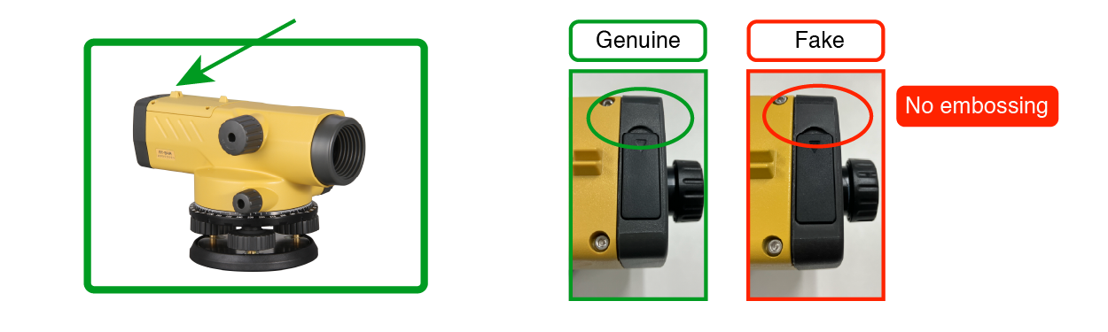 Counterfeit Topcon Auto Level Image 2.1