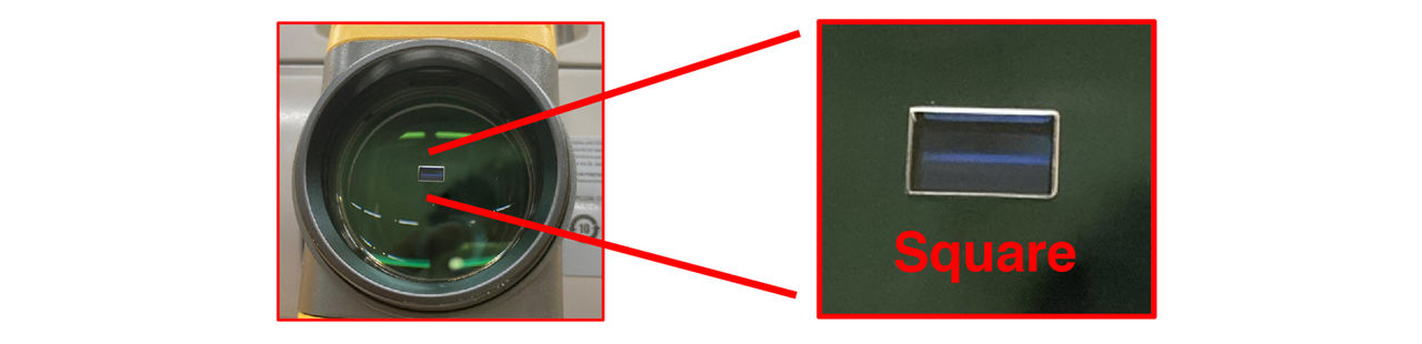 Square objective lens