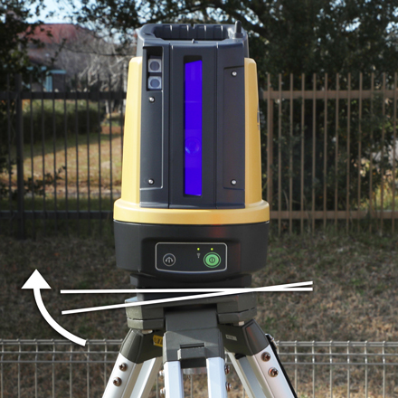 Easy instrument set up with Self-leveling